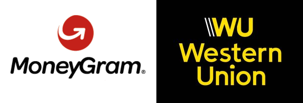 Envio de dinheiro através dos sistemas Western Union e Moneygram